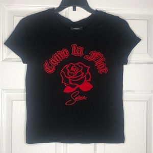 Selena Como La Flor Crop T Shirt